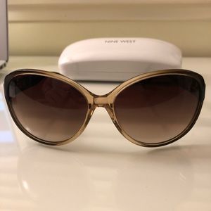 Nine West Round Cat-eye Sunglasses